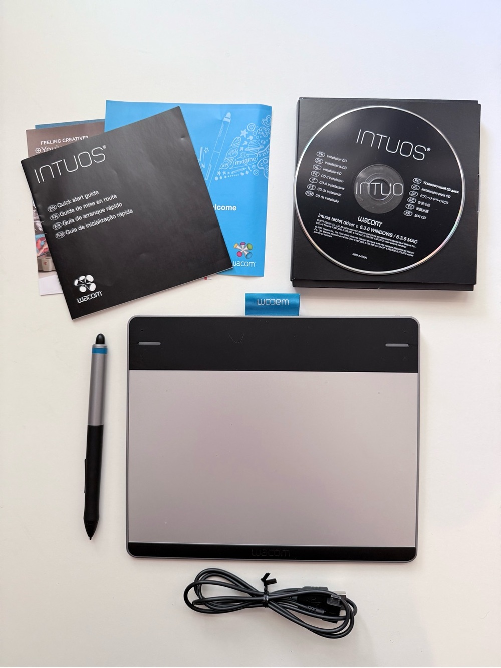 Wacom intuos CTH480 creative pen and touch tablet